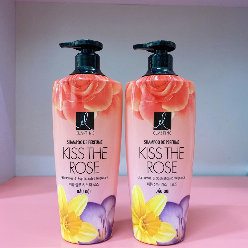 Bộ Gội Xả Elastine Kiss The Rose Hương Hoa Nhài 600ml/chai