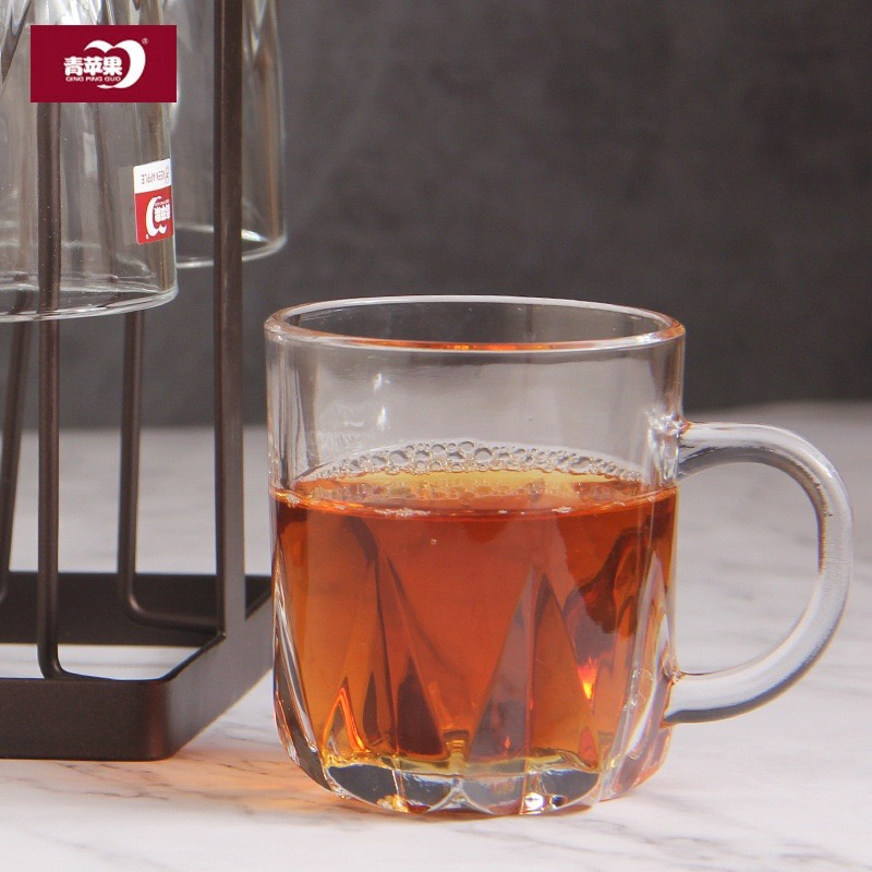 Cốc thủy tinh có quai 245ml uống trà,uống cafe ZB151