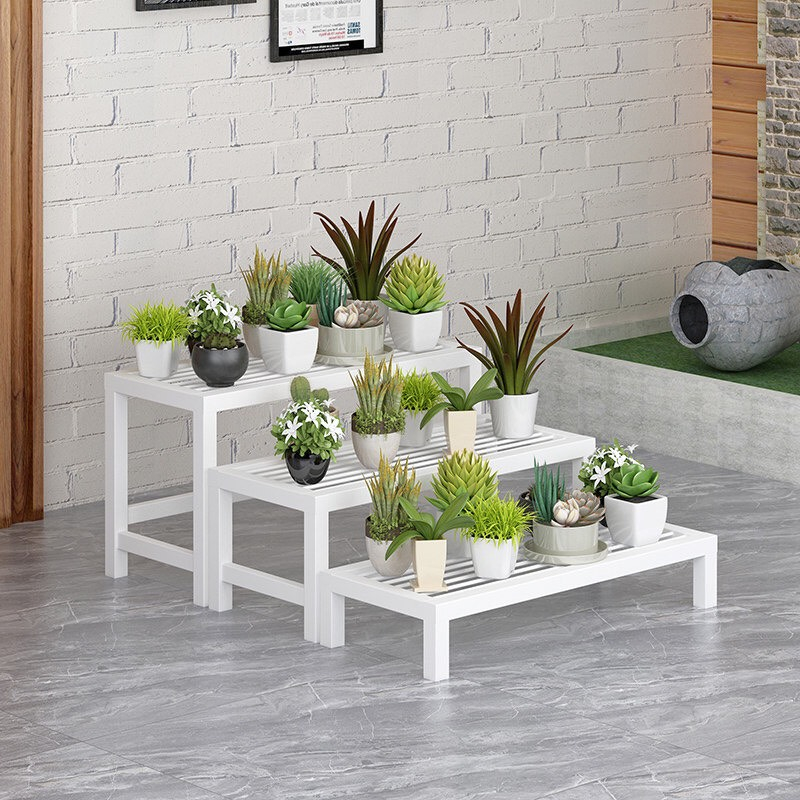 Kệ sắt để hậu hoa cây cảnh ngoài trời bằng sắt Nam Phong Sài Gòn