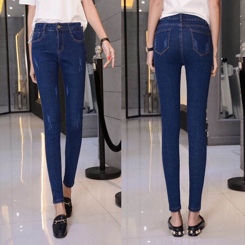 Quần jean nữ skinny co giãn ôm tôn dáng nhiều màu, quần bò nữ cào