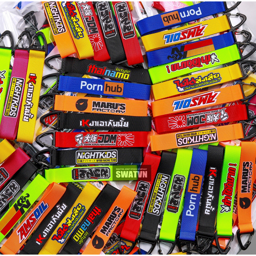 Móc khóa mã V7 - Móc khóa dây trang trí xe máy, móc chìa khóa in hình sắc nét họa tiết ngẫu nhiên