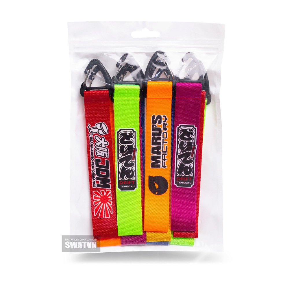 Móc khóa mã V7 - Móc khóa dây trang trí xe máy, móc chìa khóa in hình sắc nét họa tiết ngẫu nhiên