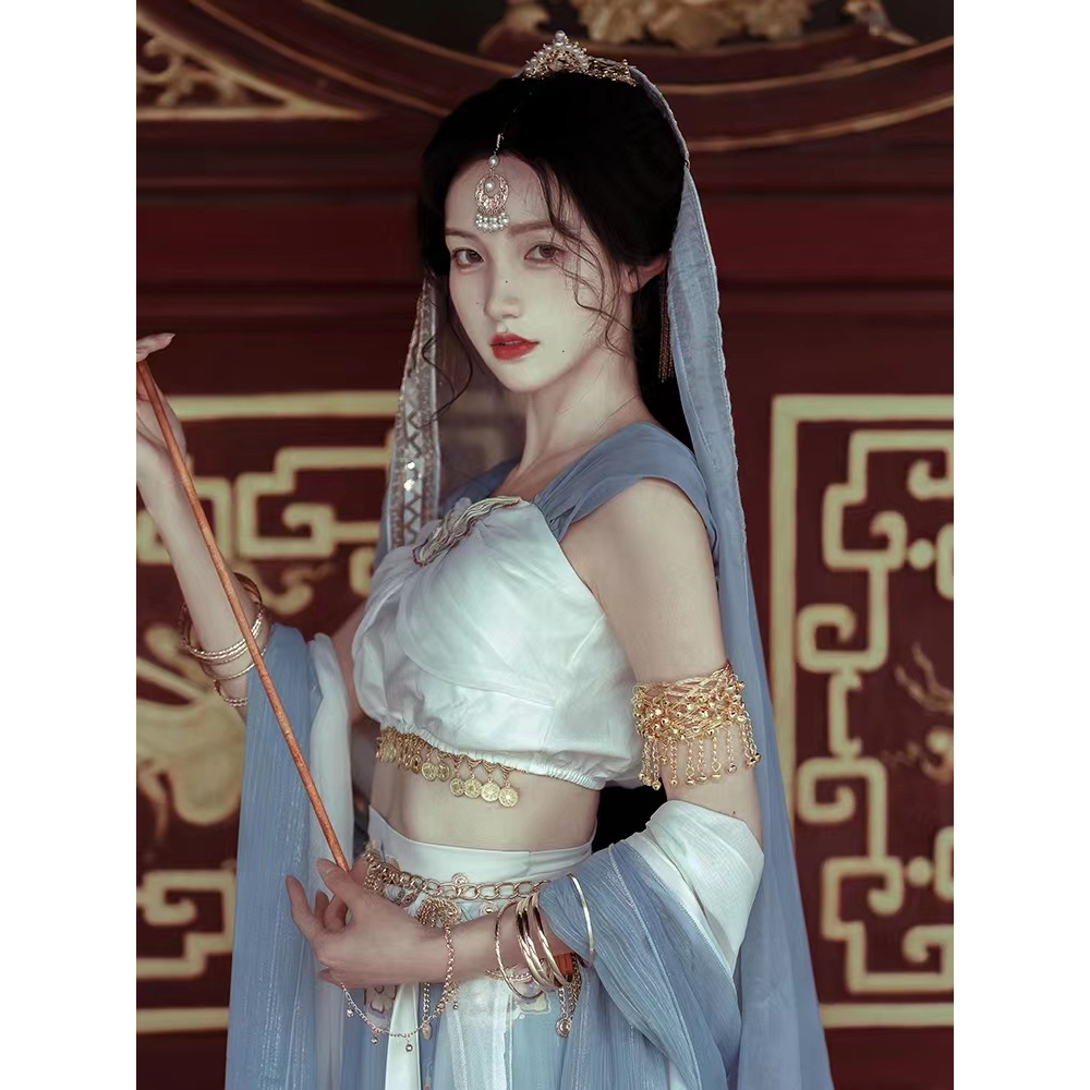 Vòng bắp tay phụ kiện đôn hoàng phong cách boho, mông cổ, tây tạng