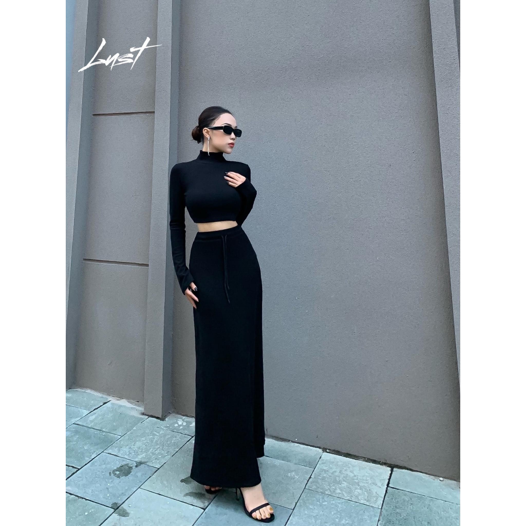 Chân Váy hàng thiết kế Dáng dài có Dây rút -Xuongsihuyenhung-MS022