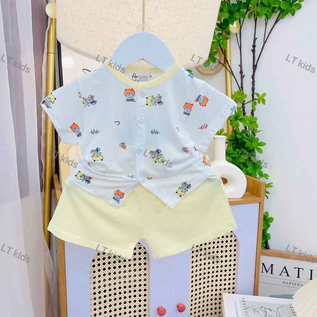 Sale bộ cộc tay chất thun lạnh siêu mịn siêu mát cho bé