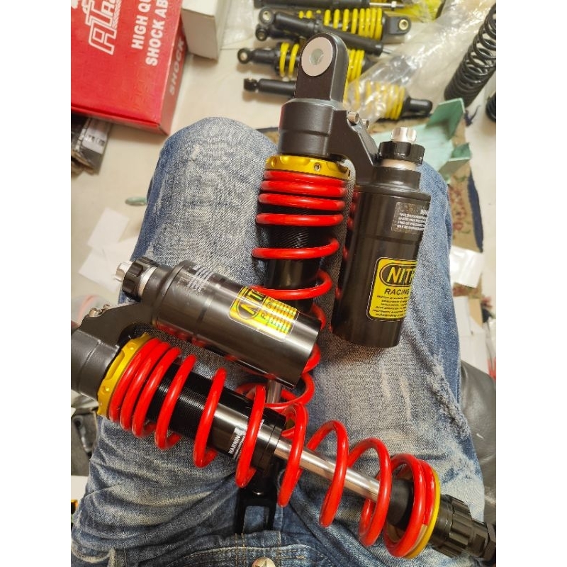 🌟 TĂNG CHỈNH THẬT 🌟 Phuộc Nitron bình dầu 2 nút chỉnh gắn SH Việt Nam 125i 150i 300i 350i