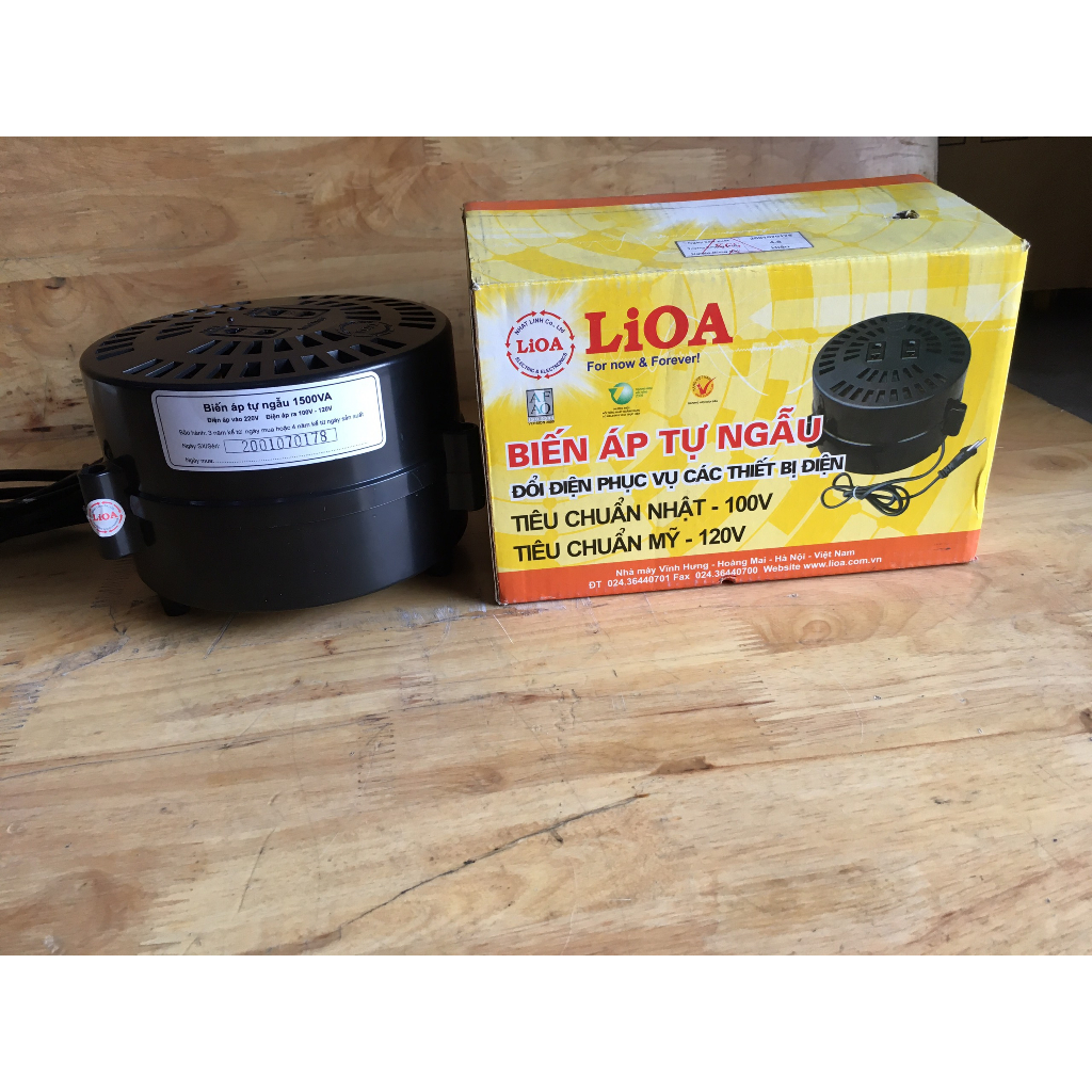 Biến áp đổi nguồn Lioa 1500VA