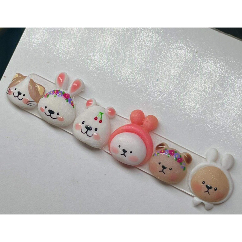 Charm  nail mẫu chưa vẽ Bảng A