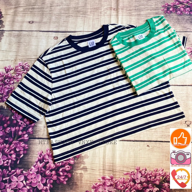 ÁO NỮ SỌC NGANG FORM LỬNG HÀNG XUẤT MỸ CHUẨN