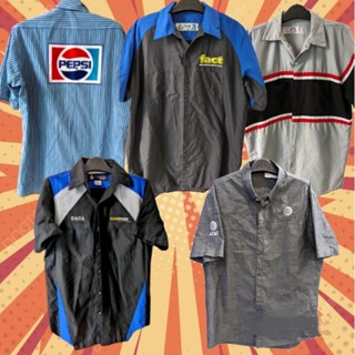 Áo sơ mi 2hand workshirt chicano unisex nam nữ form rộng secondhand