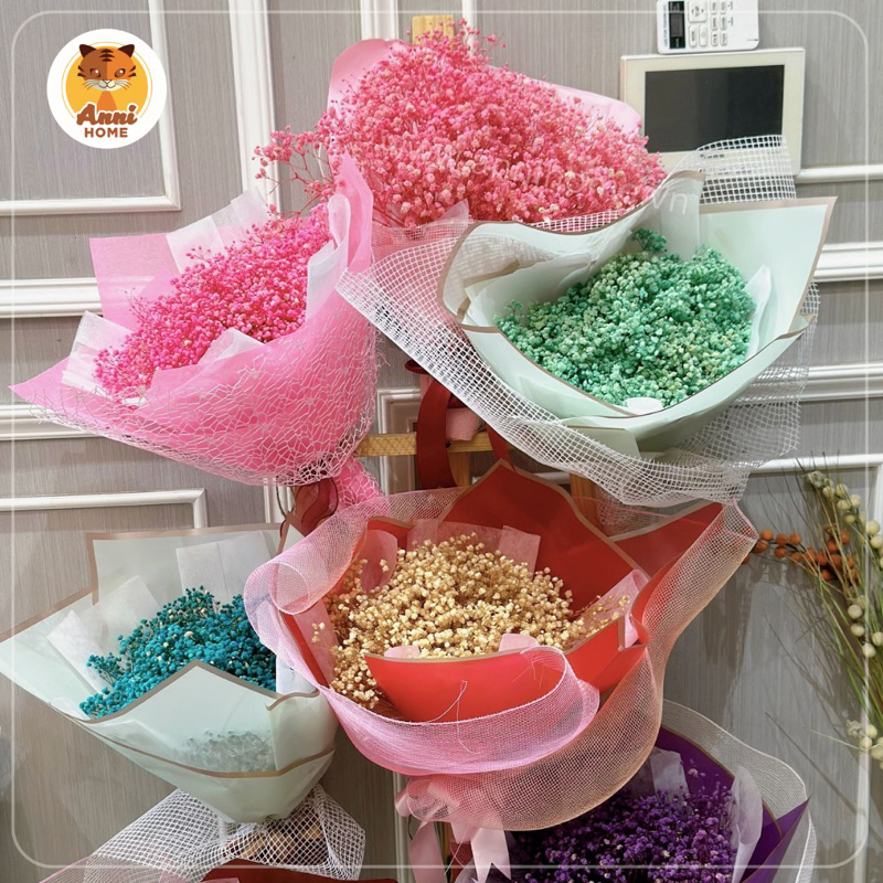 Bó hoa khô baby size to