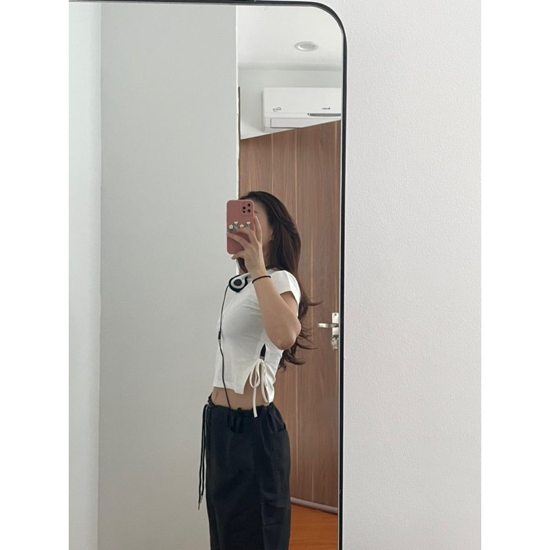 Áo thun buộc nơ eo Miyou - PRIMIS TOP