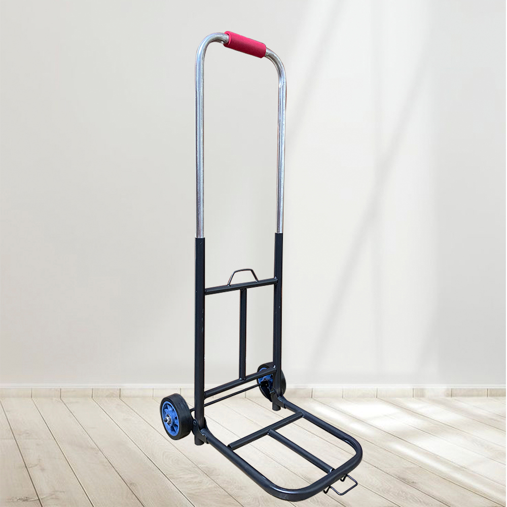 Xe đẩy hàng cắm trại dã ngoại gấp gọn mini đa năng hợp kim nhôm chở hàng 100kg xe kéo hàng 2 bánh