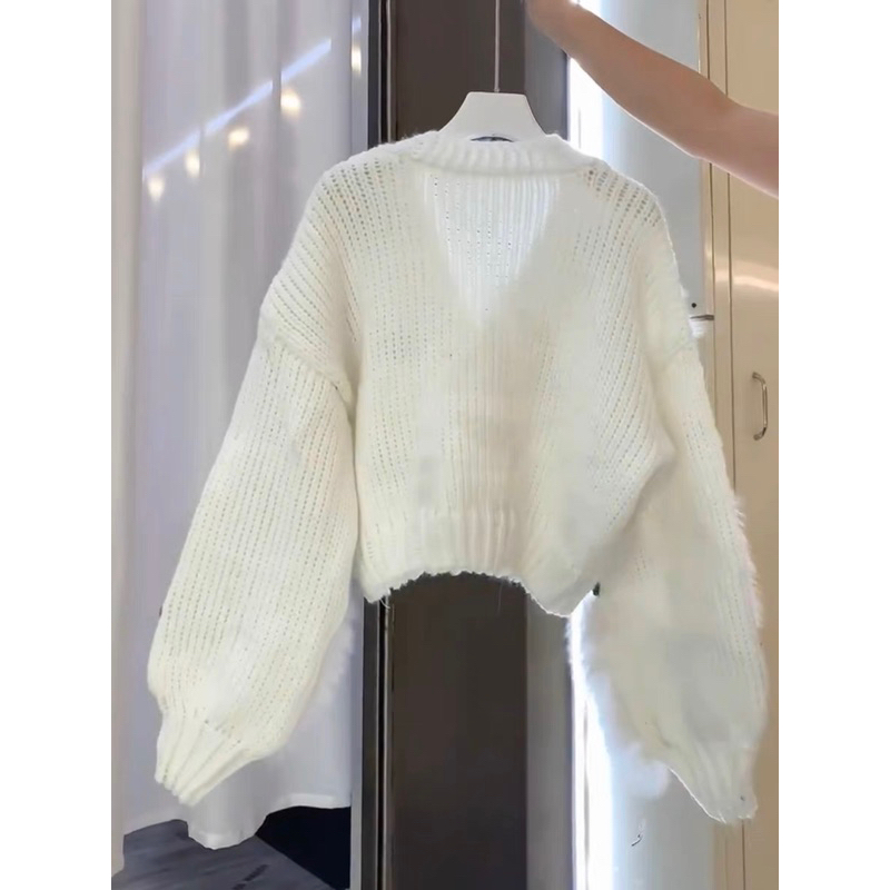 ÁO LEN LÔNG VŨ TAG HOA 3G SIÊU XINH