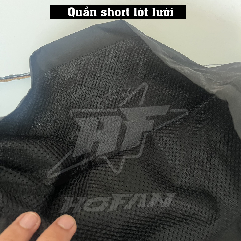 Quần short dù gió thể thao HOFAN LOGO BASIC form trên đầu gối siêu nhẹ thoải mái chống nước có lót lưới