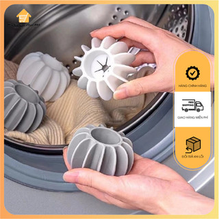 Bóng giặt đồ / banh giặt đồ silicone thần kỳ chống rối tiện dụng