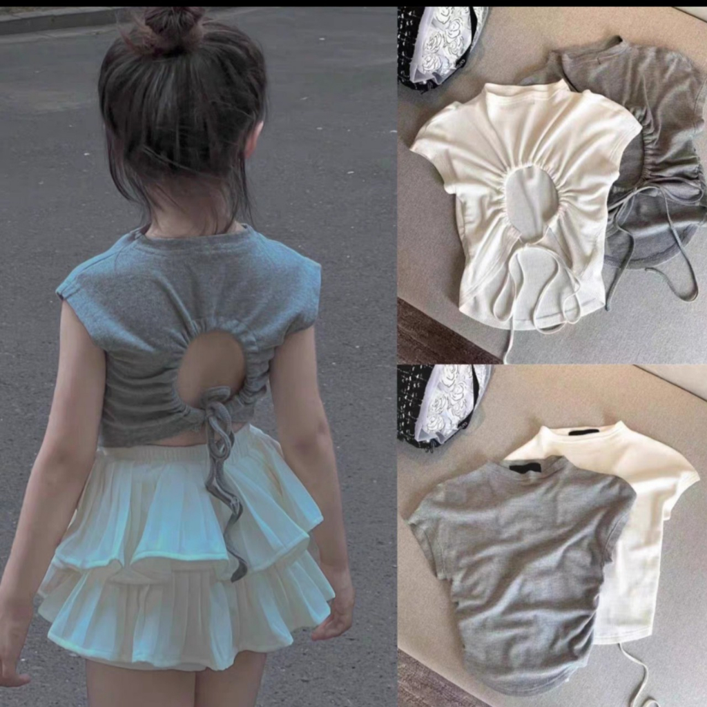 Áo Croptop Cho Bé Gái Vải cotton Cực Yêu Áo Bé Gái B04