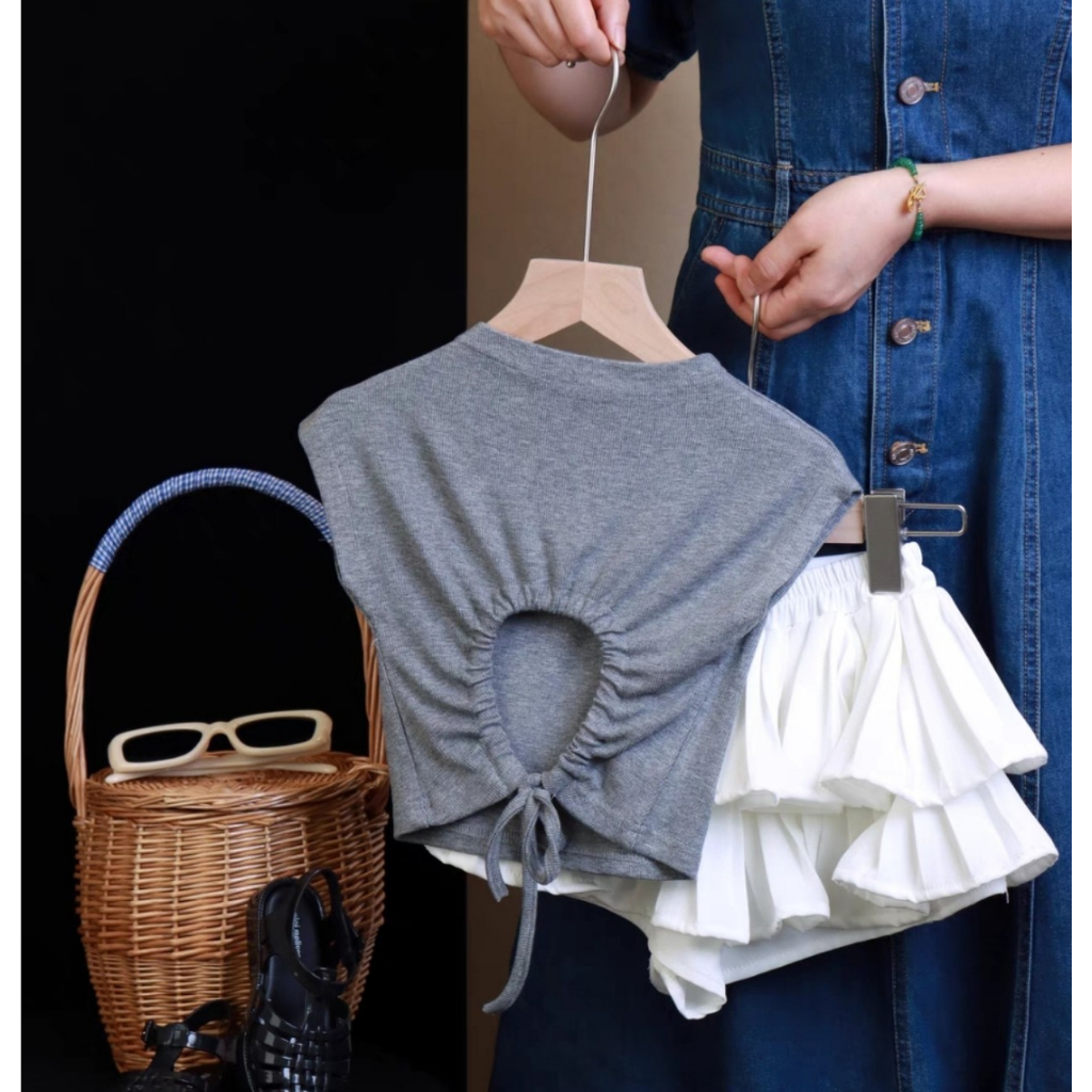 Áo Croptop Cho Bé Gái Vải cotton Cực Yêu Áo Bé Gái B04