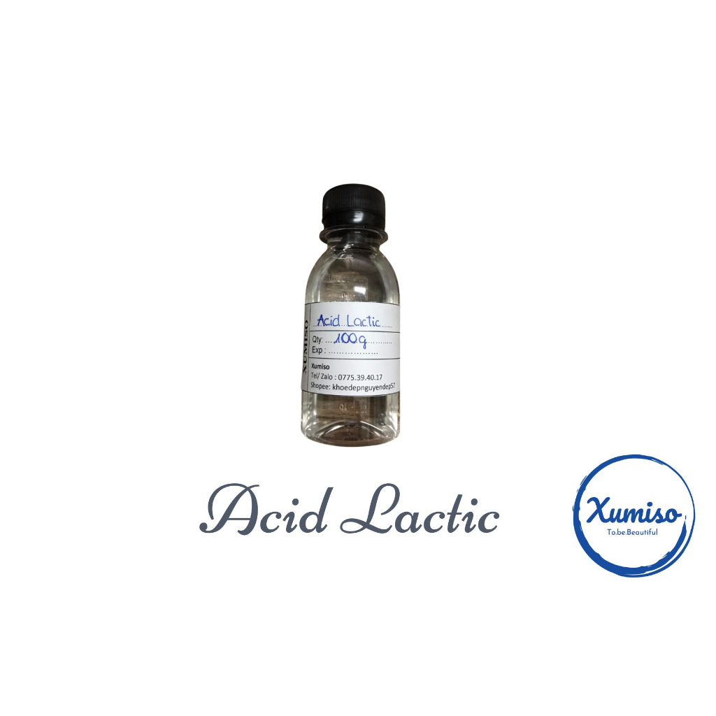 Acid Lactic - Tẩy tế bào chết - nguyên liệu mỹ phẩm - Xumiso - 100G