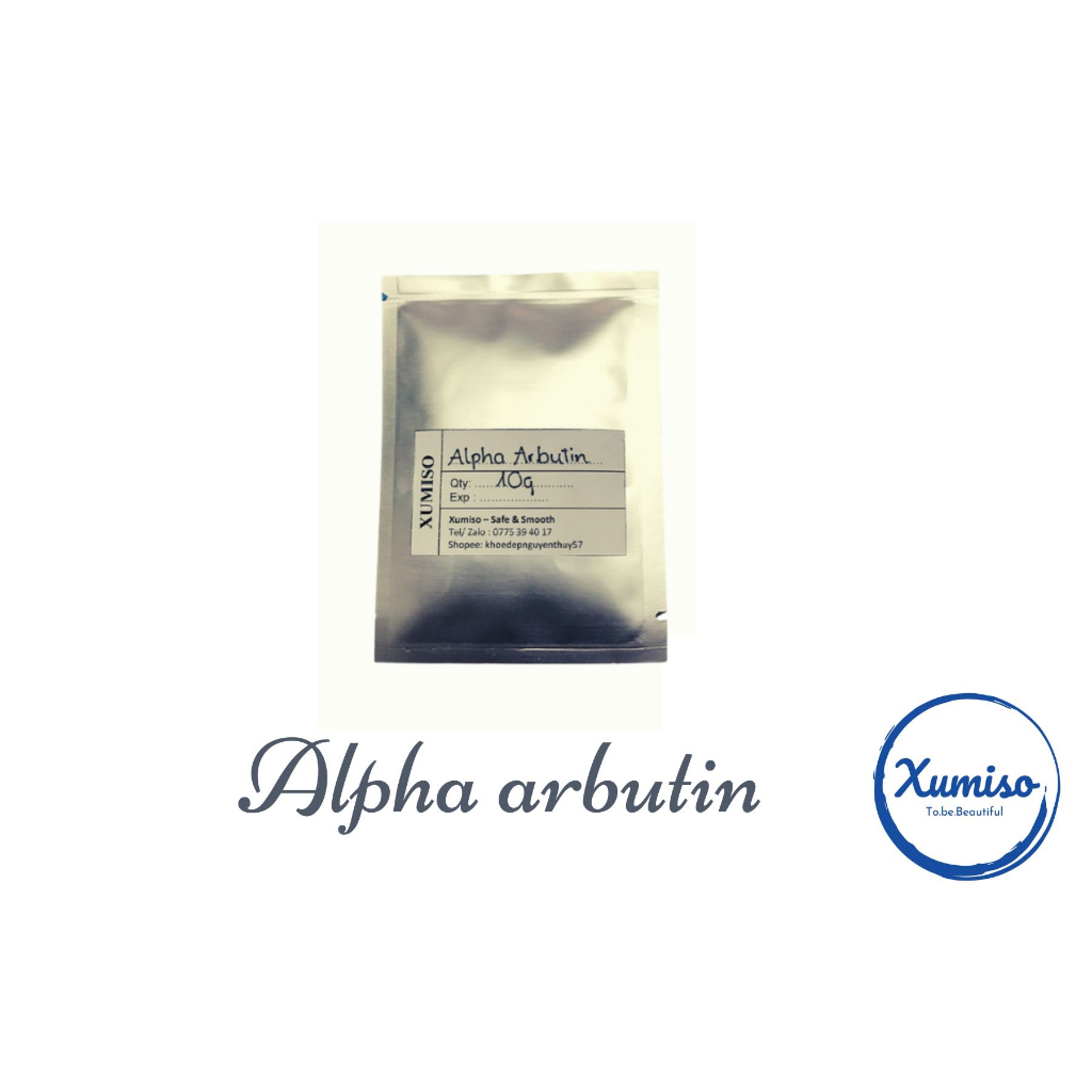 Alpha arbutin - Chất làm trắng - nguyên liệu mỹ phẩm - Xumiso - 10G