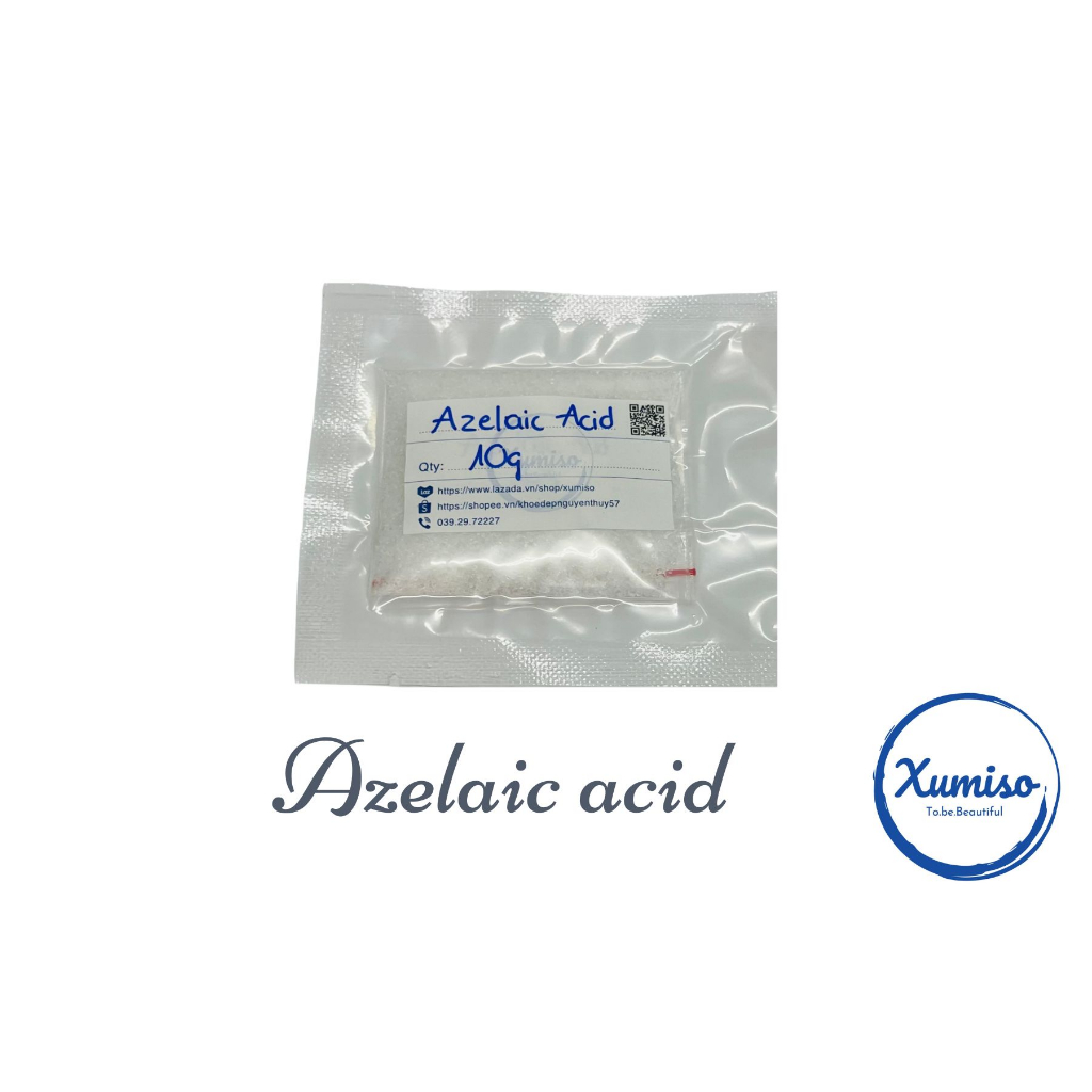 Azelaic acid - chất ngừa mụn - nguyên liệu mỹ phẩm Xumiso 10g/50g/100g