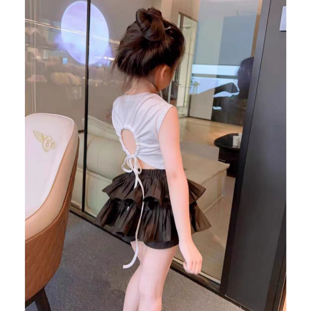 Áo Croptop Cho Bé Gái Vải cotton Cực Yêu Áo Bé Gái B04