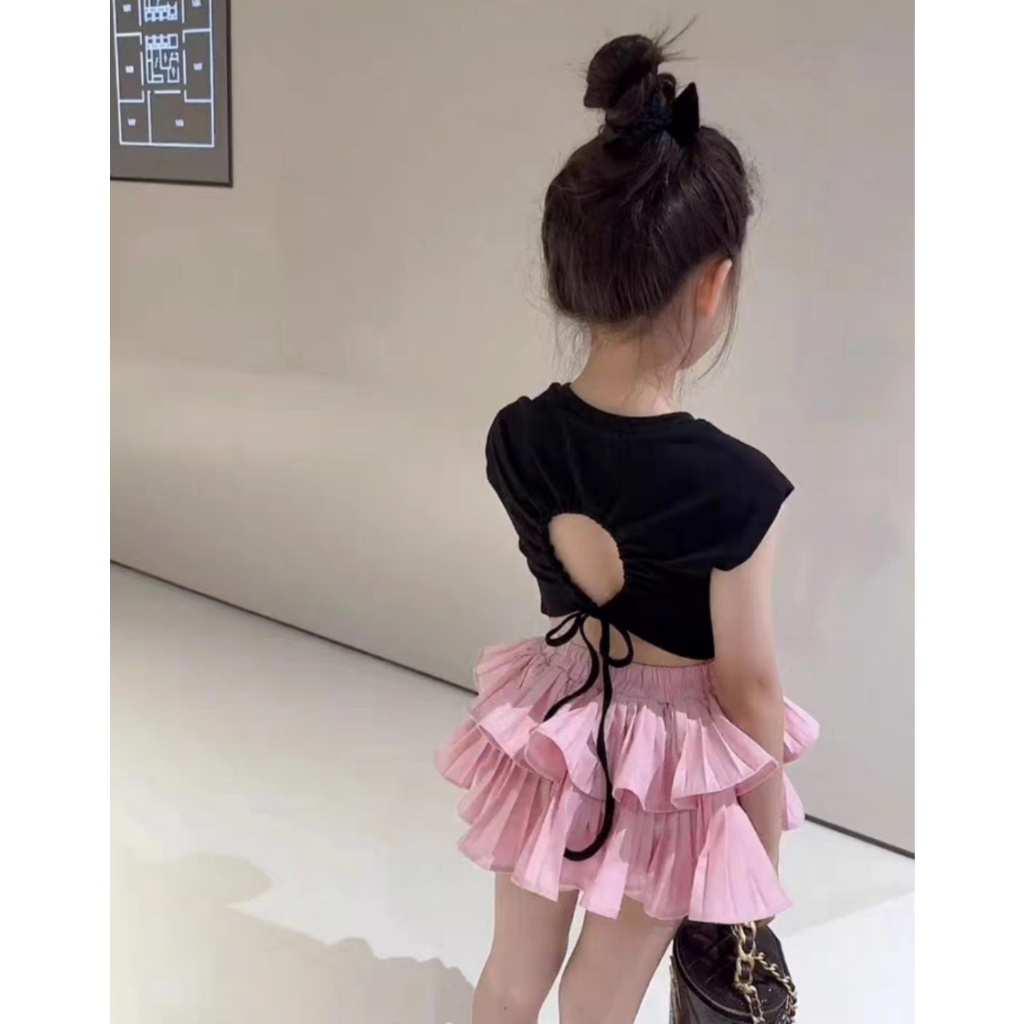 Áo Croptop Cho Bé Gái Vải cotton Cực Yêu Áo Bé Gái B04