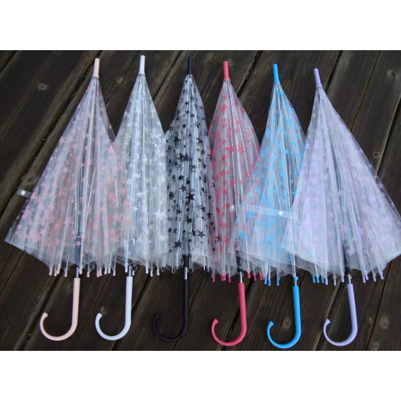 Ô Dù trong suốt họa tiết 3D che nắng , che mưa