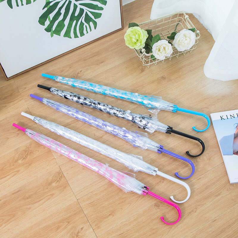 Ô Dù trong suốt họa tiết 3D che nắng , che mưa