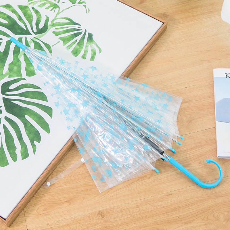 Ô Dù trong suốt họa tiết 3D che nắng , che mưa