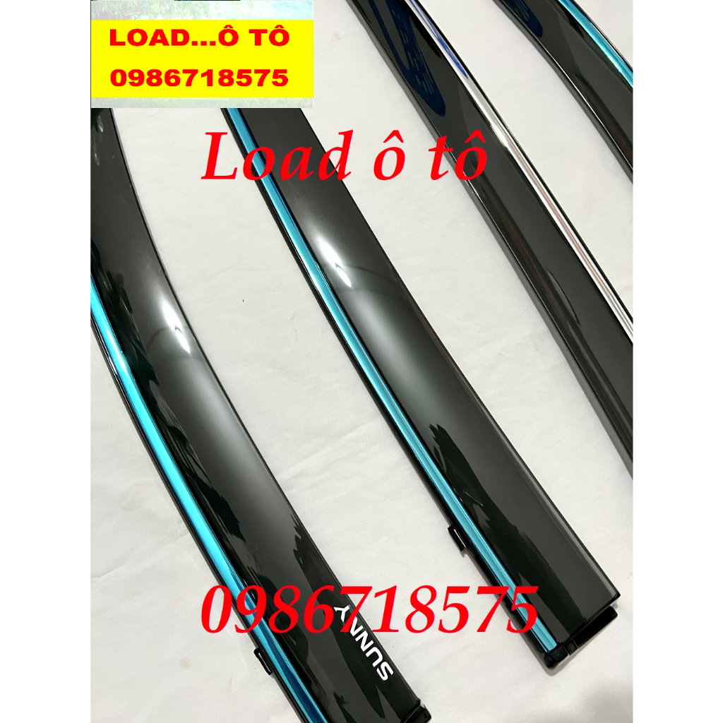 Vè Che Mưa Xe Nissan Sunny đời 2013-2023 Mẫu Chỉ Mạ Crom Sáng Bóng Cao Cấp, Bộ 4 Thanh Vè