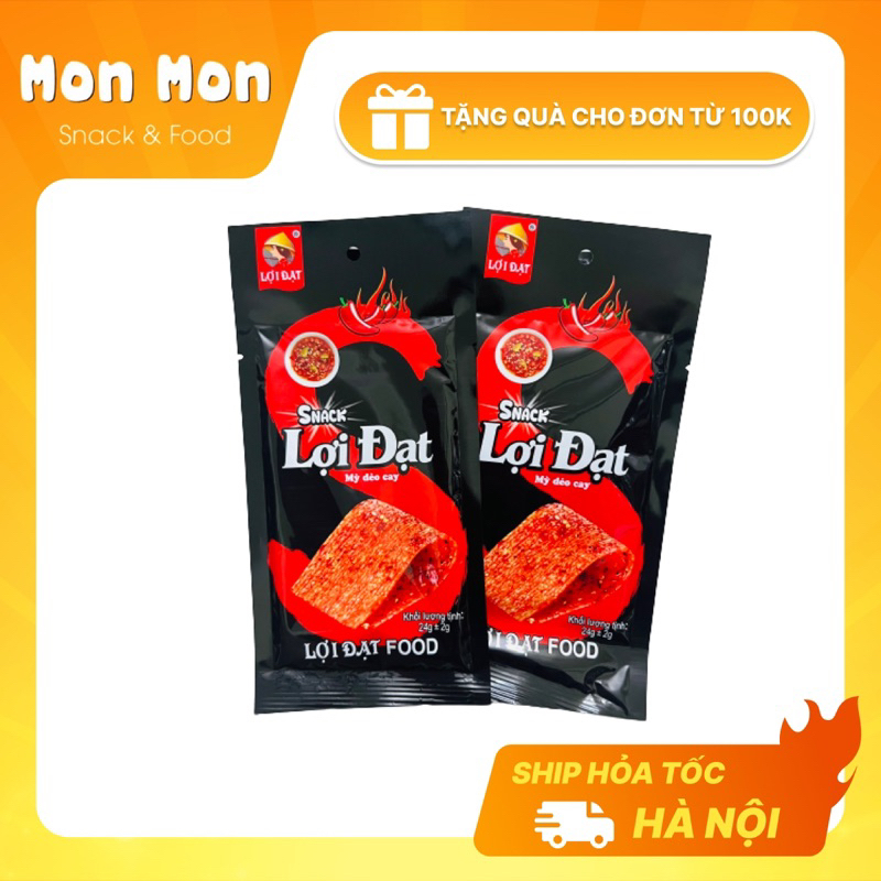 Snack Mỳ Dẻo Cay Thơm Ngon Đậm Vị - MonMon Food