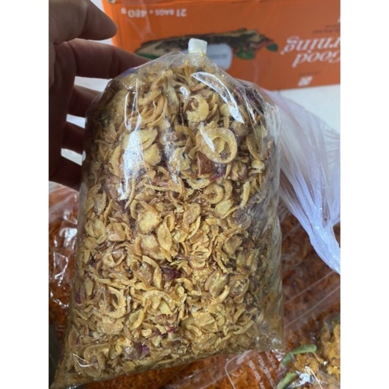 500g hành phi ngon giòn ít bột 55k