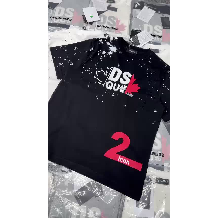 Áo phông DSQ2 nam nữ Premium Cotton co giãn 4 chiều cao cấp 2023 HV23 | BigBuy360 - bigbuy360.vn