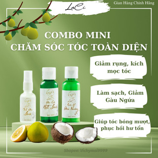 Combo mini chăm sóc tóc toàn diện gội ủ tinh dầu mọc tóc