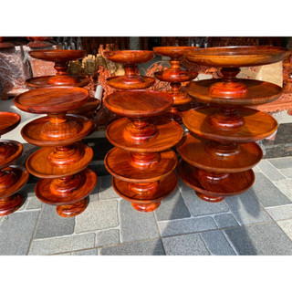 Đĩa trái cây gỗ hương nhiều kích thước-Mâm bồng gỗ hương