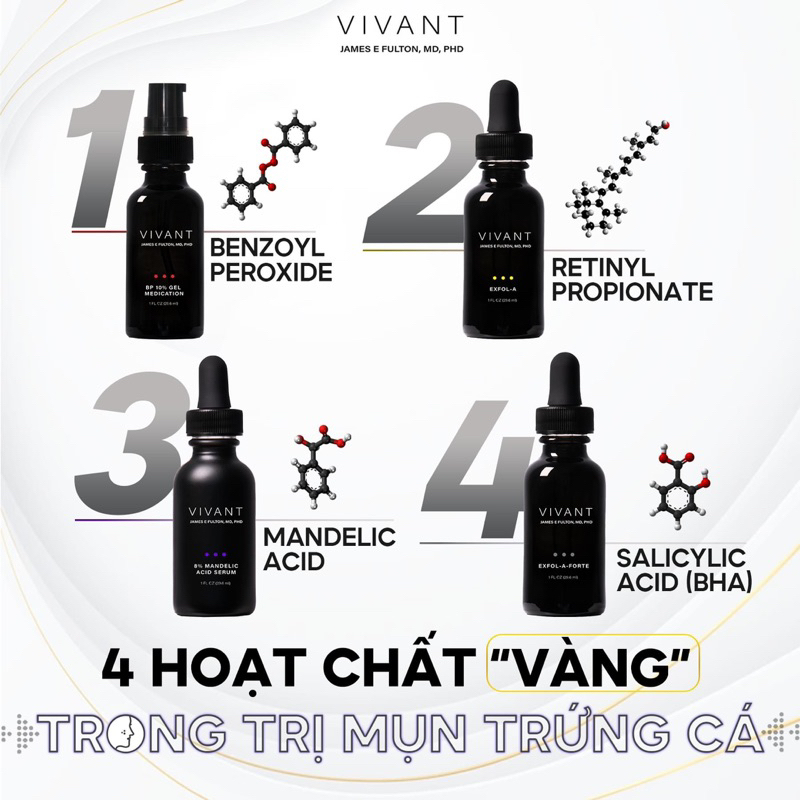 Tinh Chất Dưỡng Chống Lão Hoá VIVANT Vitamin A Serum Mandelic Axit