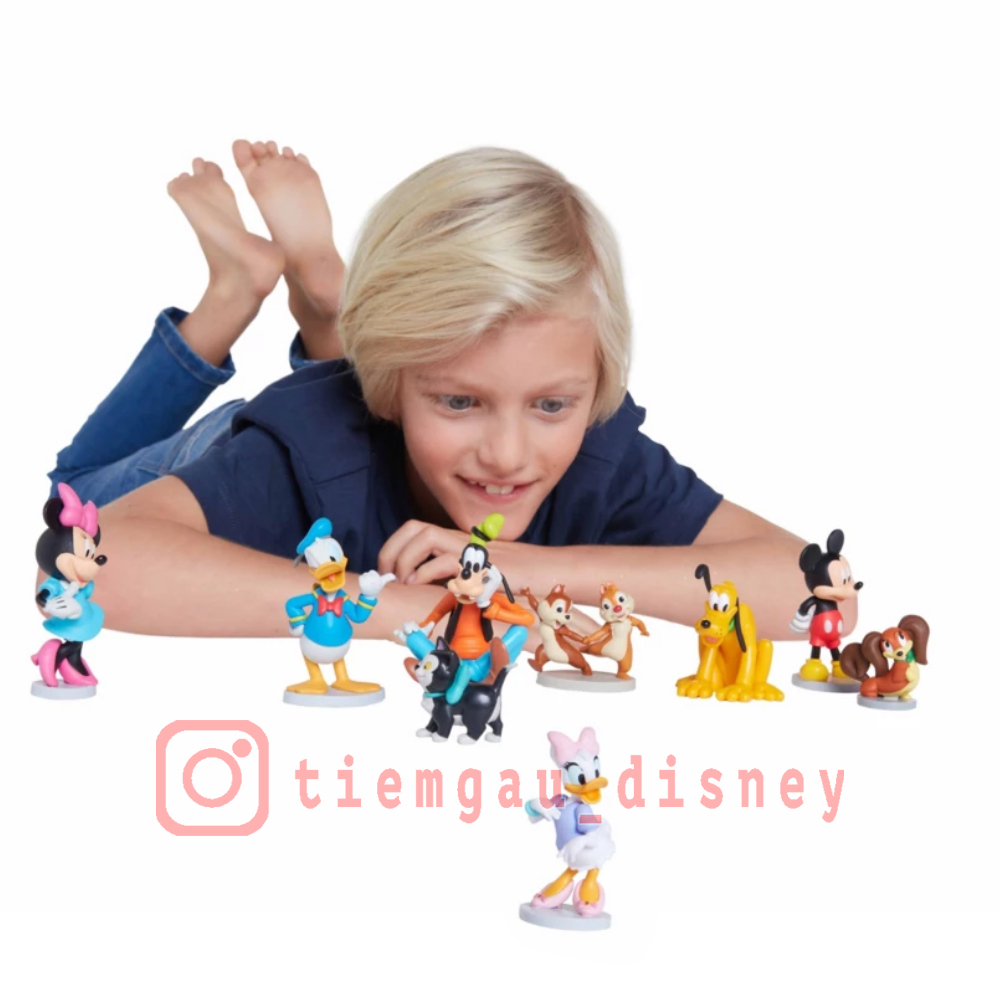 Bộ đồ chơi cao cấp Mickey and Friends Deluxe  - độc quyền PVC Mega Figurine, Chính hãng Disney