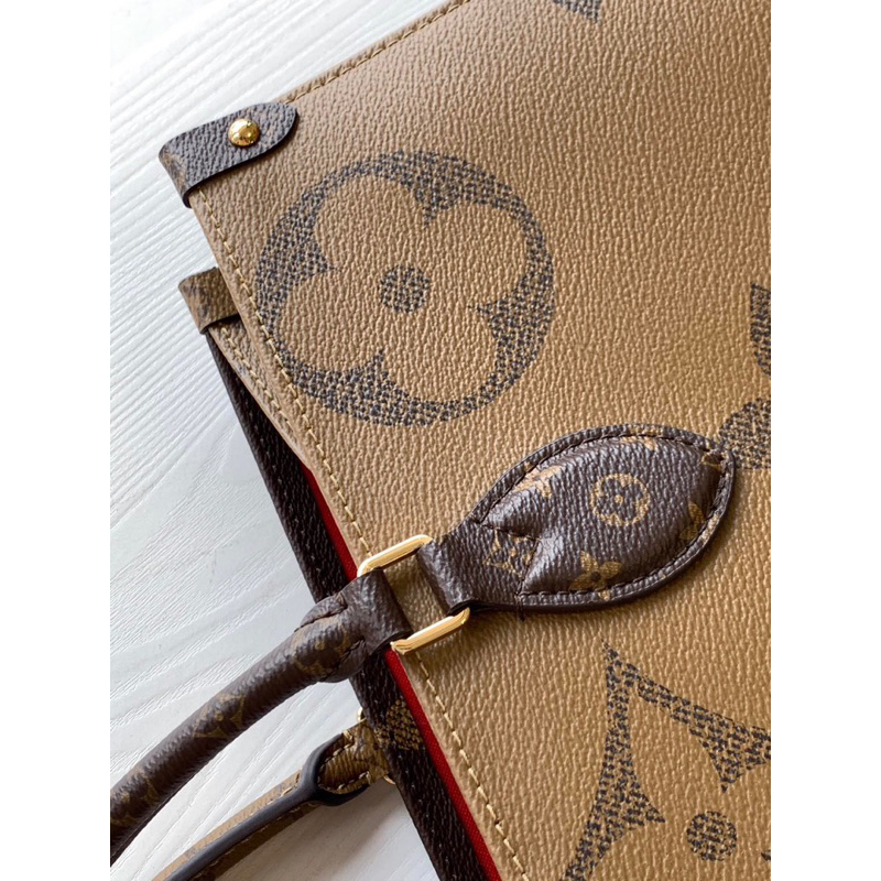 💎Túi LV ONTHEGO SIEU CAP - size 41*24*19cm - Da canvas phối da bò nhập khẩu