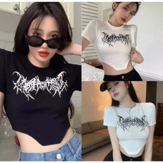 Áo thun croptop nữ trái tim nutishop , màu dễ thương dễ phối đồ , ôm body croptop vạt vuông - crt61