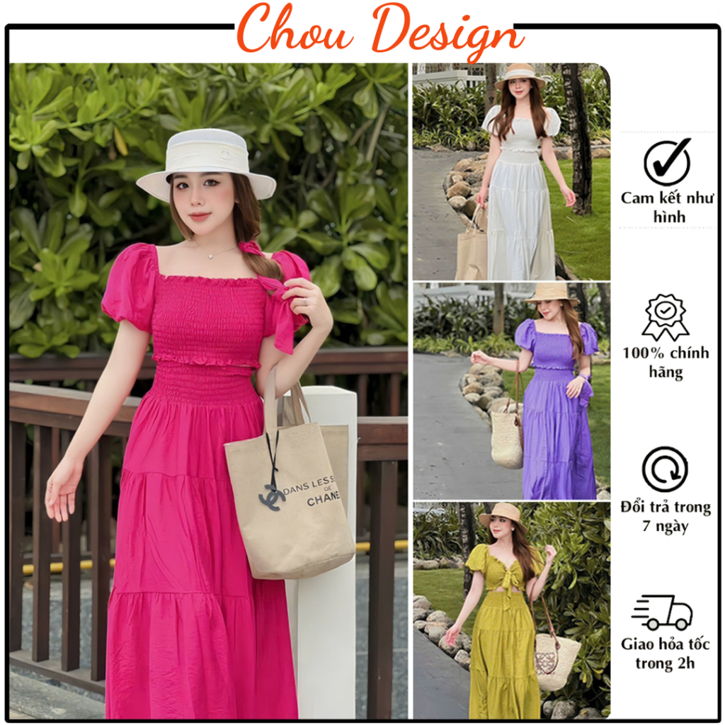 Set Váy Maxi Đi Biển 3 Chi Tiết , Đầm Thiết Kế Dáng Dài Chất Liệu Đũi Cao Cấp Mềm Mát | BigBuy360 - bigbuy360.vn
