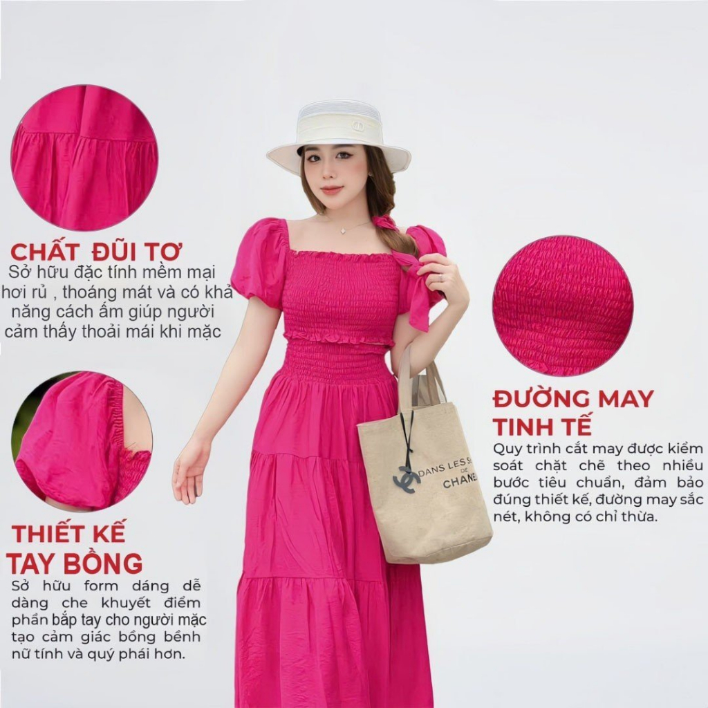 Set Váy Maxi Đi Biển 3 Chi Tiết , Đầm Thiết Kế Dáng Dài Chất Liệu Đũi Cao Cấp Mềm Mát | BigBuy360 - bigbuy360.vn
