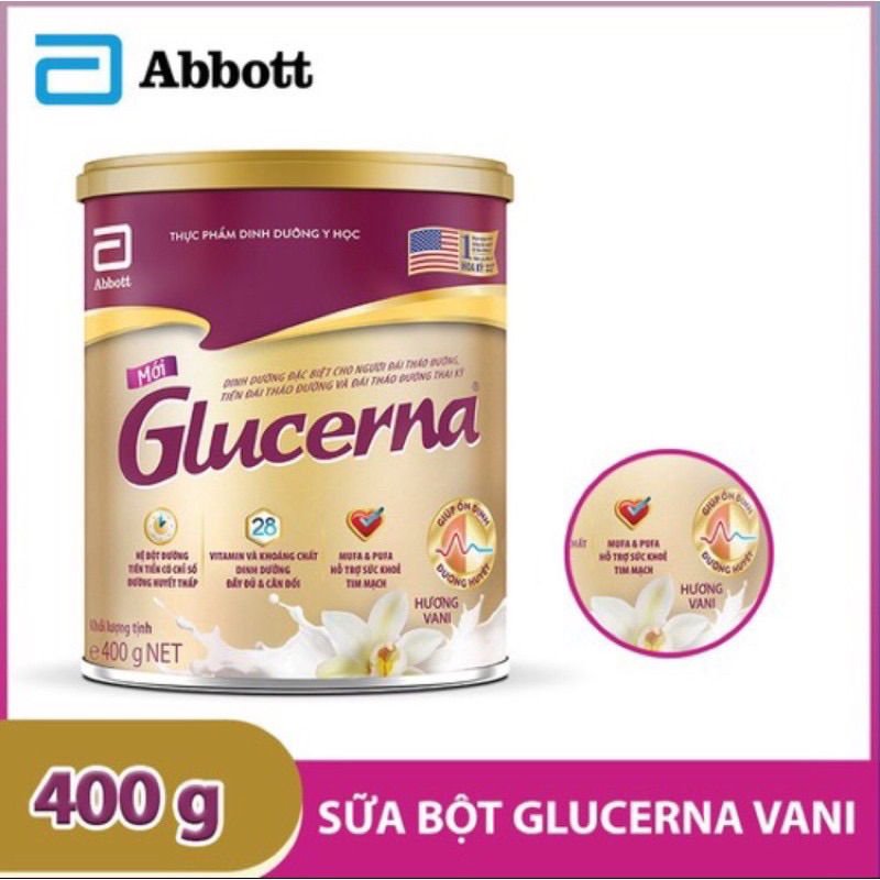 [combo 2 lon sữa Abbott] glucerna 380 date 2026