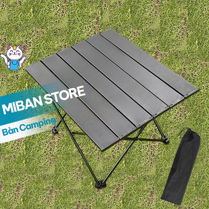 Bàn Nhôm Gấp Siêu Gọn Camping Cắm Trại dã ngoại Ngoài Trời