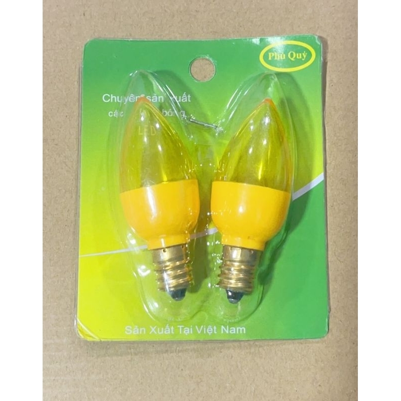Bóng đèn led trái ớt, bóng đèn bàn thờ 1w