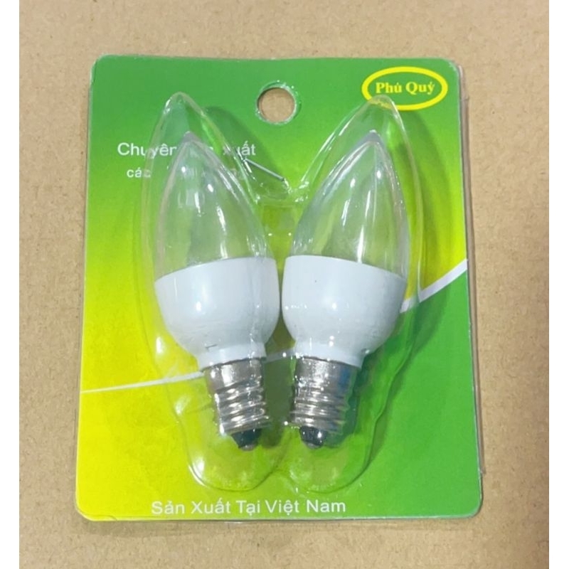 Bóng đèn led trái ớt, bóng đèn bàn thờ 1w