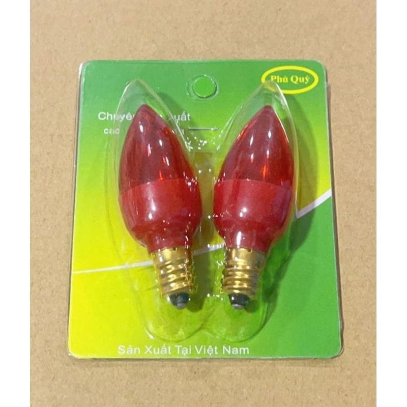 Bóng đèn led trái ớt, bóng đèn bàn thờ 1w