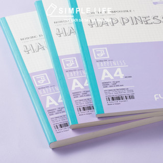 Sổ Caro - Vở May Chỉ A4 Happiness 140/200/300 trang 70gsm Futurebook