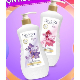Sữa tắm l'evinia trắng mịn & trẻ hóa da collagen 650ml