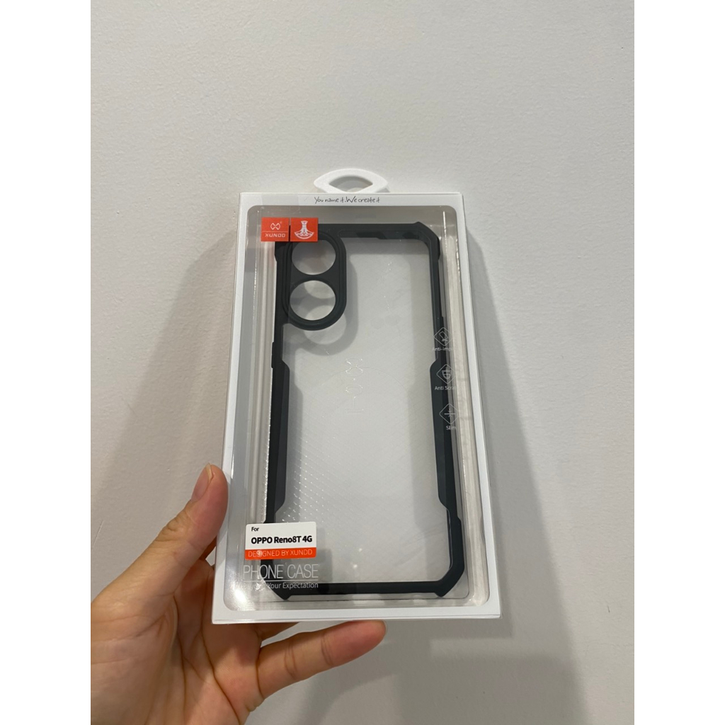 Ốp Lưng chính hãng Xundd cho oppo Reno 8T 4G/ Reno 8T 5G  - Màu đen Kiểu Dáng thể thao, chống sốc
